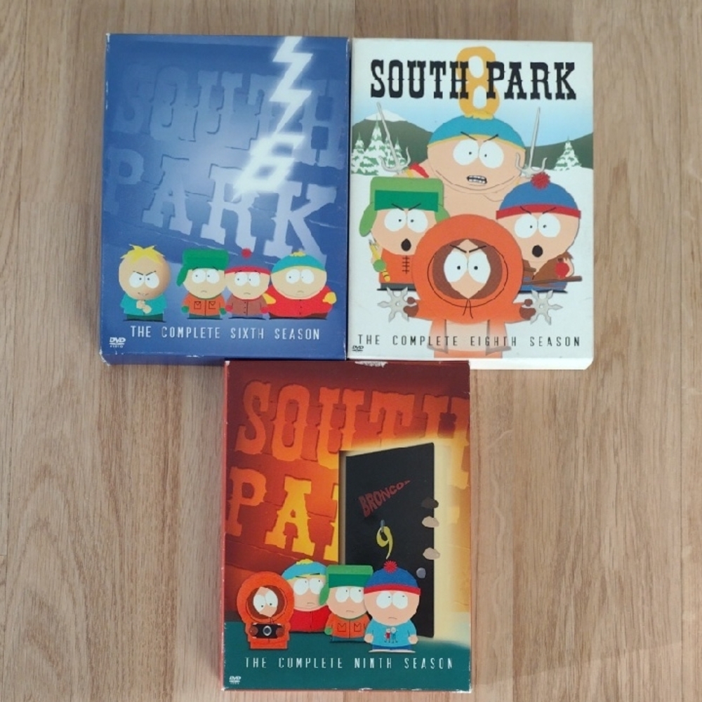 South Park Trio Complete Seasons 6- 8- 9   45 Total Episodes